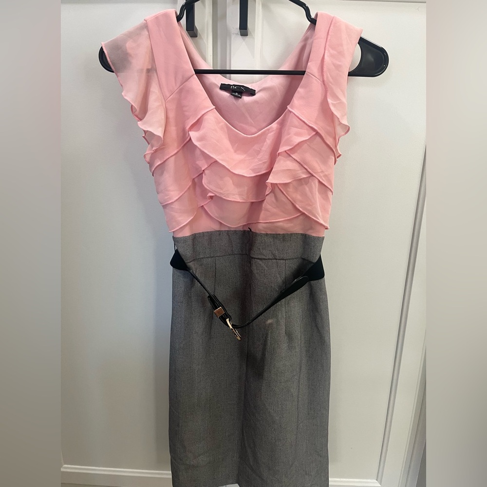 BCX Pink Ruffled Dress